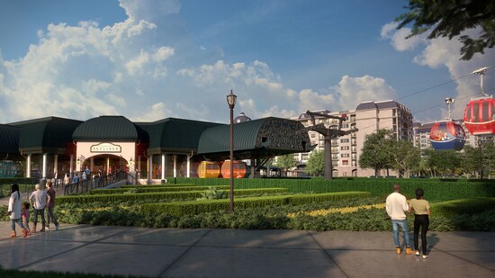 Transporte pelo Disney Skyliner